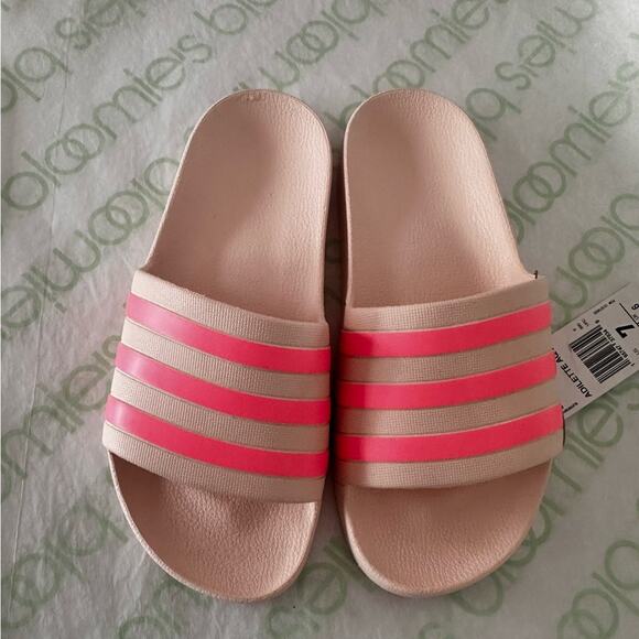 adidas ADILETTE AQUA WONQUA/BEAMPK/WONQUA Sz7 slides - Picture 8 of 13